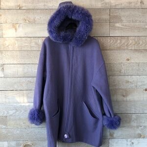 Linda Lundstrom Lavender Virgin Wool Parka
